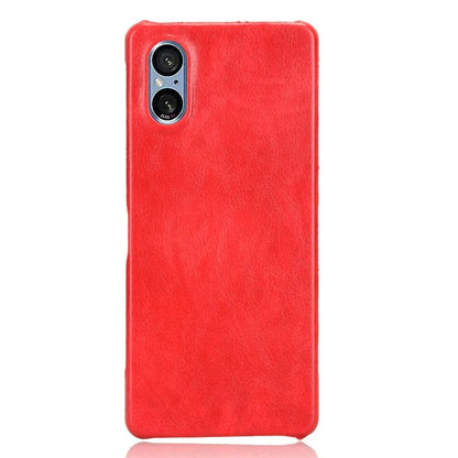 For Sony Xperia 5 V Case Litchi Texture Leather+PC Protective Phone Cover