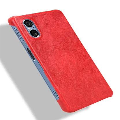 For Sony Xperia 5 V Case Litchi Texture Leather+PC Protective Phone Cover
