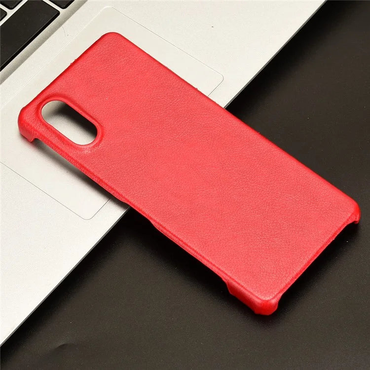 For Sony Xperia 5 V Case Litchi Texture Leather+PC Protective Phone Cover