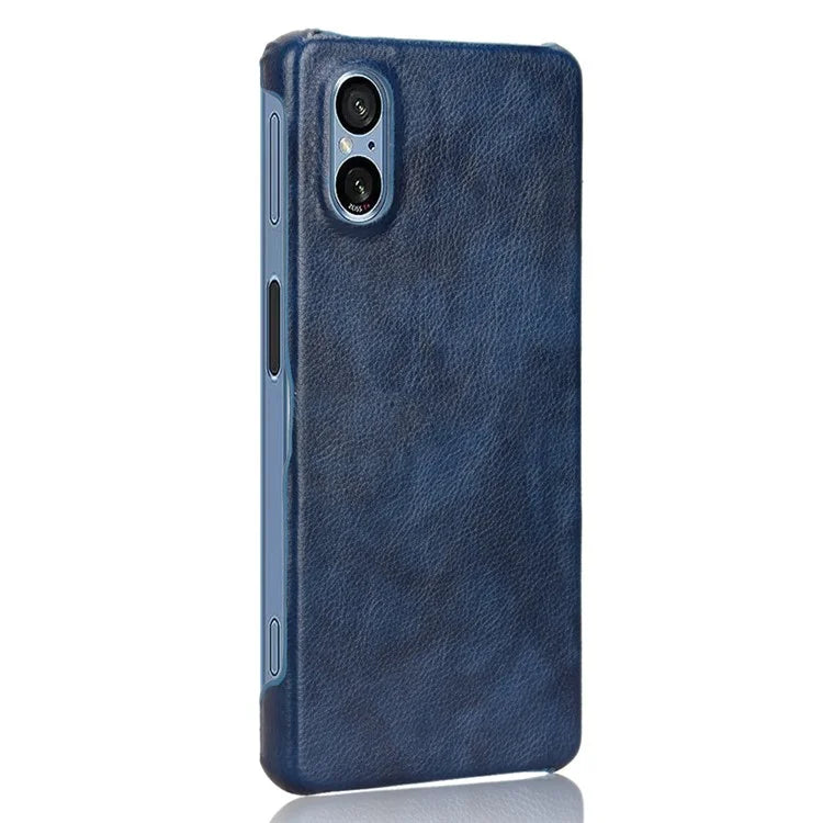 For Sony Xperia 5 V Case Litchi Texture Leather+PC Protective Phone Cover