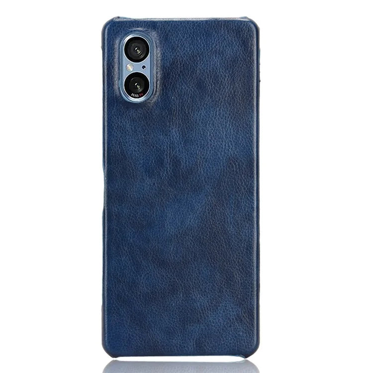 For Sony Xperia 5 V Case Litchi Texture Leather+PC Protective Phone Cover