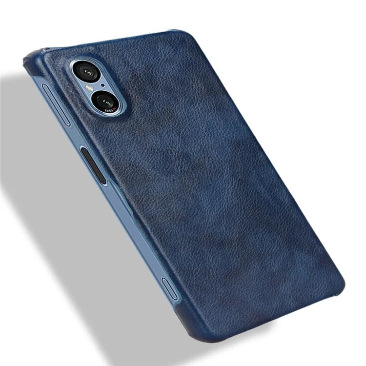 For Sony Xperia 5 V Case Litchi Texture Leather+PC Protective Phone Cover