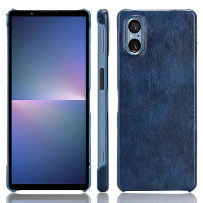 For Sony Xperia 5 V Case Litchi Texture Leather+PC Protective Phone Cover