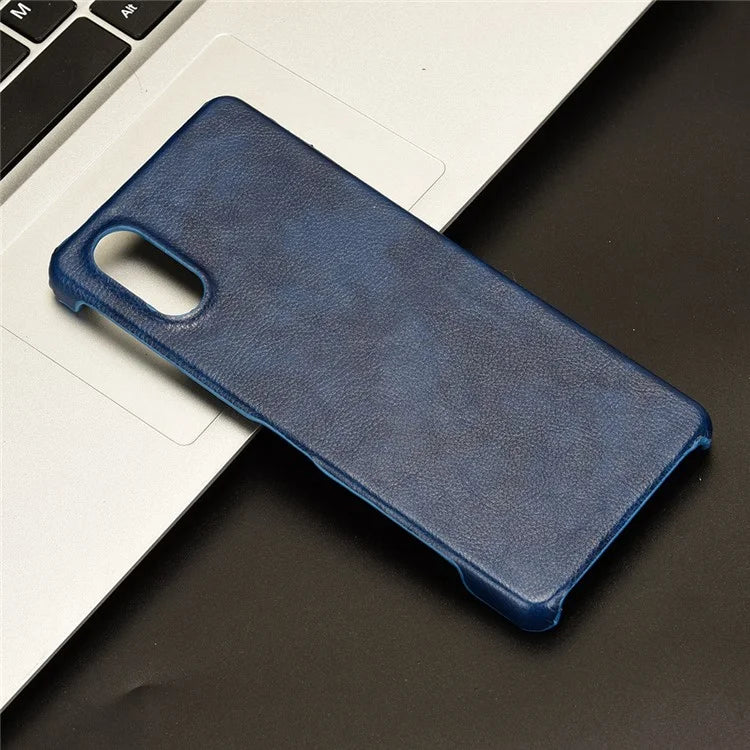 For Sony Xperia 5 V Case Litchi Texture Leather+PC Protective Phone Cover