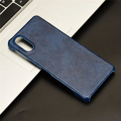 For Sony Xperia 5 V Case Litchi Texture Leather+PC Protective Phone Cover
