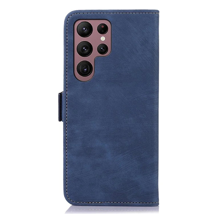 ABEEL For Samsung Galaxy S24 Ultra Case Wallet Retro Leather Phone Cover