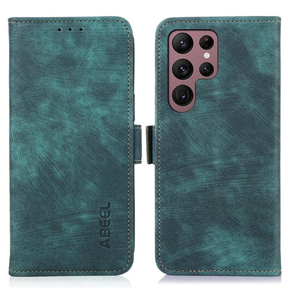 ABEEL For Samsung Galaxy S24 Ultra Case Wallet Retro Leather Phone Cover