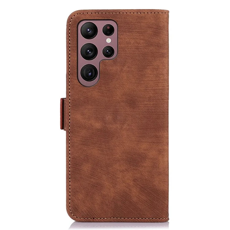 ABEEL For Samsung Galaxy S24 Ultra Case Wallet Retro Leather Phone Cover