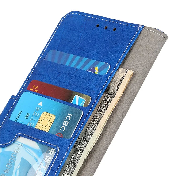 For Samsung Galaxy S24+ Case Crocodile Texture Anti-drop Wallet Cover