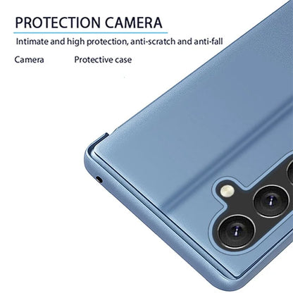For Samsung Galaxy A15 4G Case Leather Phone Cover with View Window