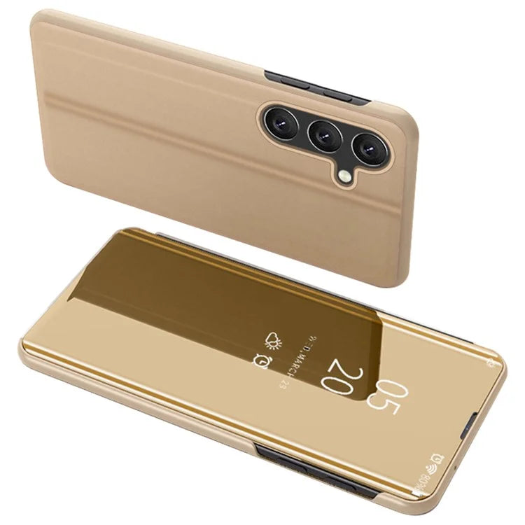 For Samsung Galaxy A15 4G Case Leather Phone Cover with View Window