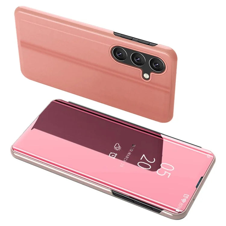 For Samsung Galaxy A15 4G Case Leather Phone Cover with View Window