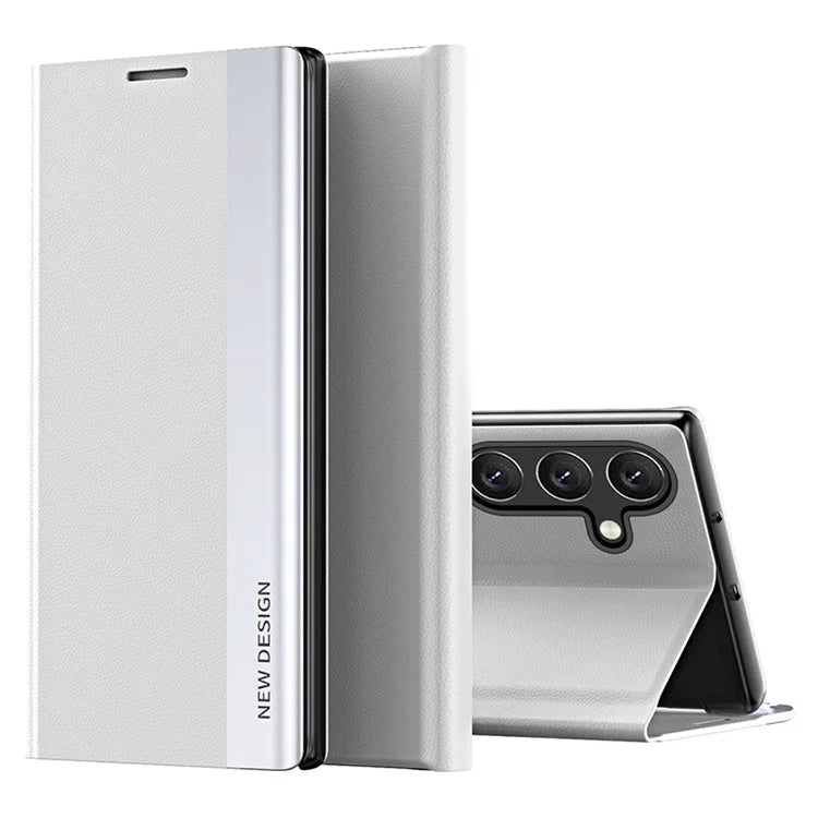 For Samsung Galaxy A15 4G Case PU Leather Stand Electroplating Phone Cover