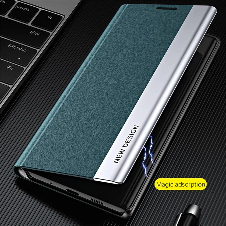 For Samsung Galaxy A15 4G Case PU Leather Stand Electroplating Phone Cover