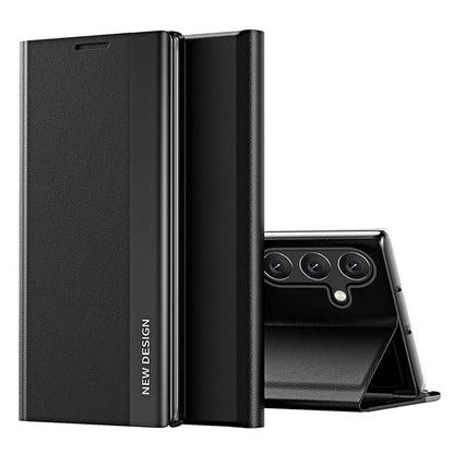 For Samsung Galaxy A15 4G Case PU Leather Stand Electroplating Phone Cover