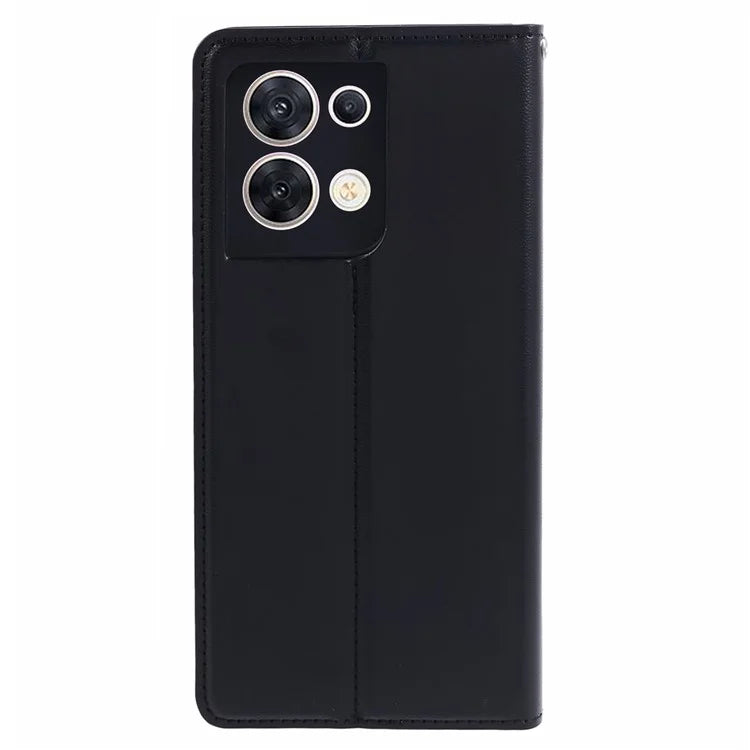 HANMAN Minuo Series For Oppo Reno8 5G (Global Version) Case Wallet Protective Phone Cover