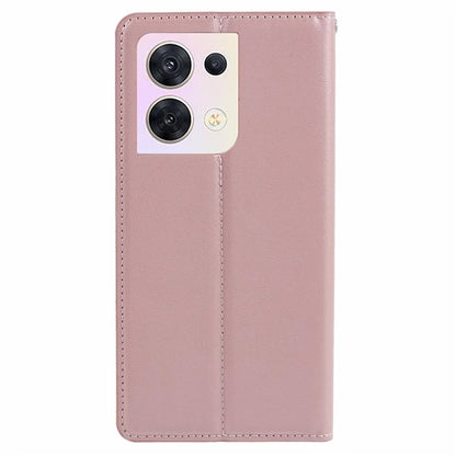 HANMAN Minuo Series For Oppo Reno8 5G (Global Version) Case Wallet Protective Phone Cover