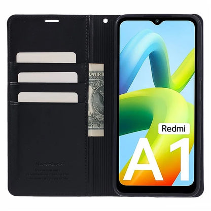 HANMAN Minuo Series For Xiaomi Redmi A1 4G / A2 4G Case Leather Cover with Wallet Stand
