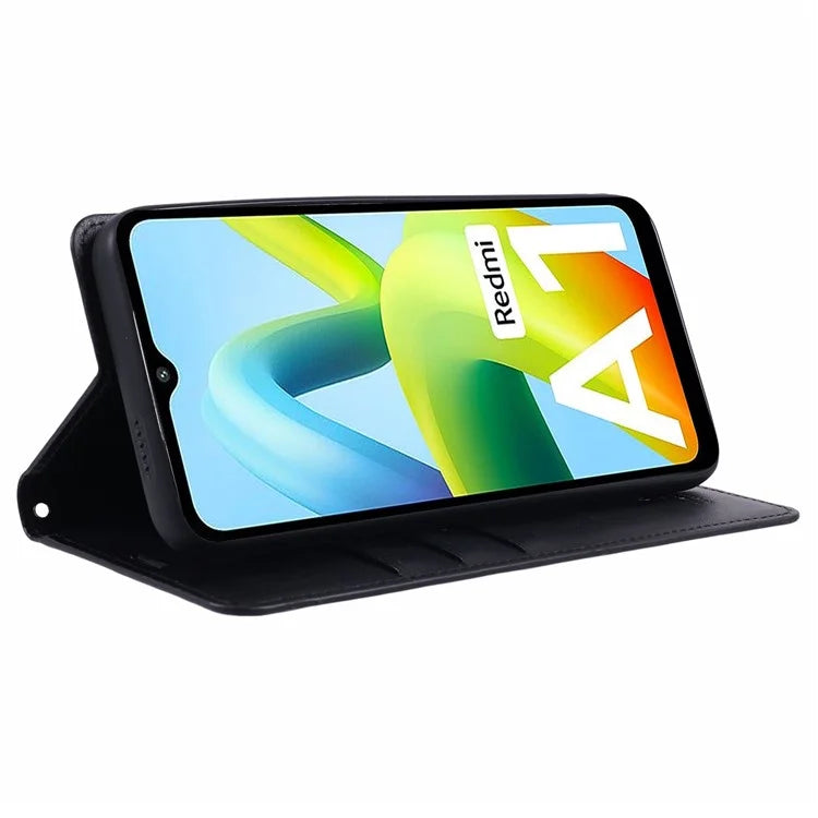 HANMAN Minuo Series For Xiaomi Redmi A1 4G / A2 4G Case Leather Cover with Wallet Stand