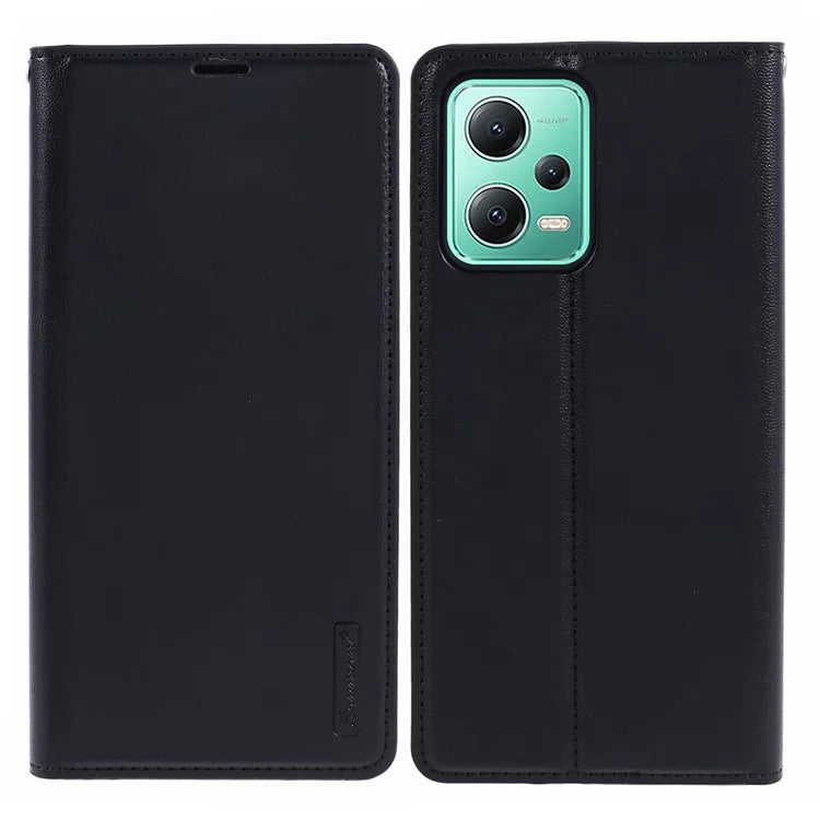 HANMAN Minuo Series For Xiaomi Redmi Note 12 5G (China) / (India) / (Global) / Poco X5 5G Case Wallet Phone Leather Cover