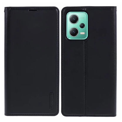 HANMAN Minuo Series For Xiaomi Redmi Note 12 5G (China) / (India) / (Global) / Poco X5 5G Case Wallet Phone Leather Cover