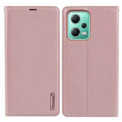HANMAN Minuo Series For Xiaomi Redmi Note 12 5G (China) / (India) / (Global) / Poco X5 5G Case Wallet Phone Leather Cover