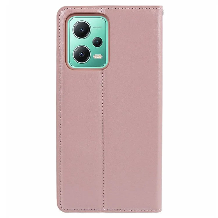 HANMAN Minuo Series For Xiaomi Redmi Note 12 5G (China) / (India) / (Global) / Poco X5 5G Case Wallet Phone Leather Cover