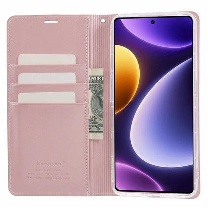 HANMAN Minuo Series For Xiaomi Redmi Note 12 Turbo / Poco F5 5G Case Leather Wallet Phone Cover