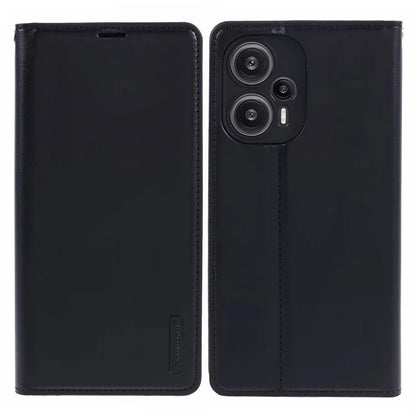 HANMAN Minuo Series For Xiaomi Redmi Note 12 Turbo / Poco F5 5G Case Leather Wallet Phone Cover