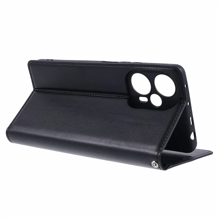 HANMAN Minuo Series For Xiaomi Redmi Note 12 Turbo / Poco F5 5G Case Leather Wallet Phone Cover