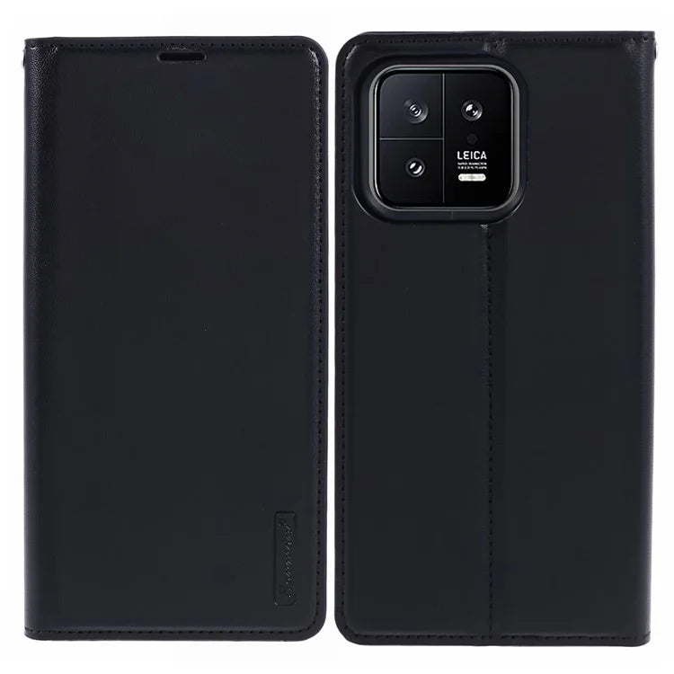 HANMAN Minuo Series For Xiaomi 13 Case PU Leather Folio Phone Cover
