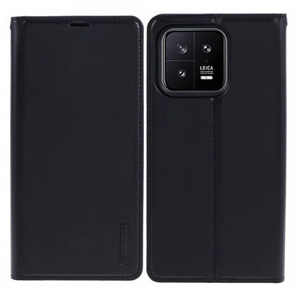 HANMAN Minuo Series For Xiaomi 13 Case PU Leather Folio Phone Cover