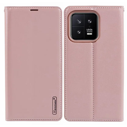 HANMAN Minuo Series For Xiaomi 13 Case PU Leather Folio Phone Cover