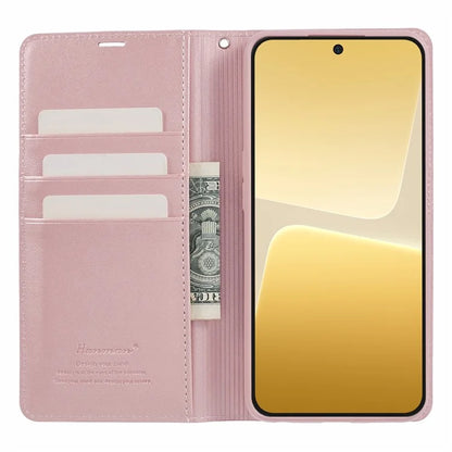 HANMAN Minuo Series For Xiaomi 13 Case PU Leather Folio Phone Cover
