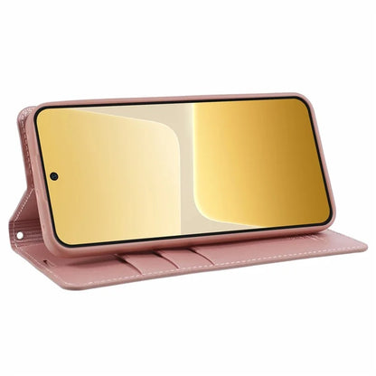 HANMAN Minuo Series For Xiaomi 13 Case PU Leather Folio Phone Cover
