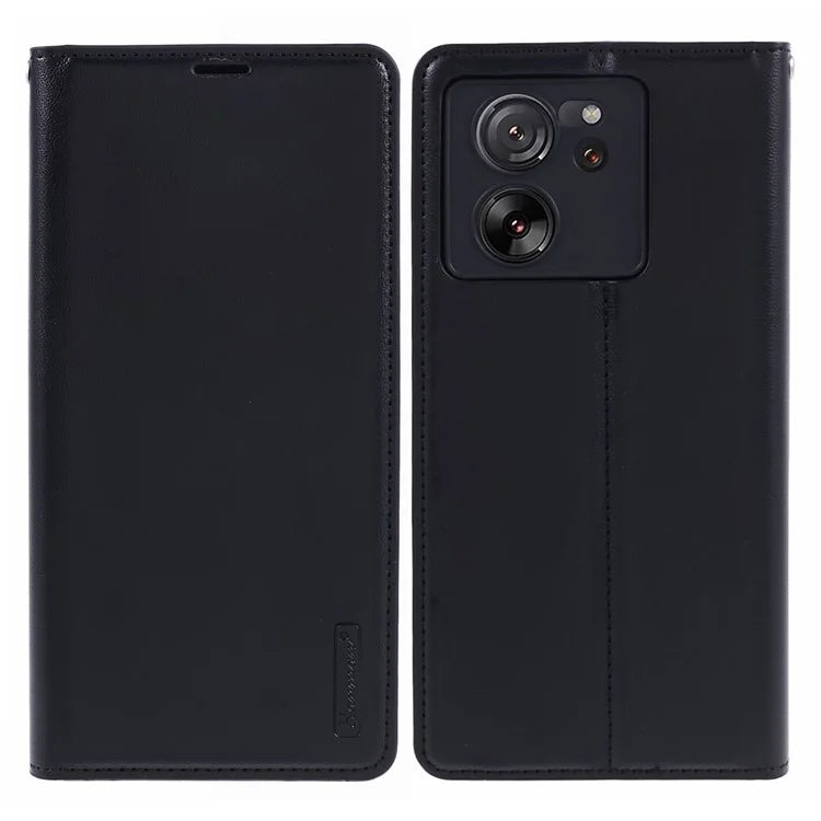 HANMAN Minuo Series For Xiaomi 13T / 13T Pro / Redmi K60 Ultra Case PU Leather Stand Magnetic Clasp Phone Cover