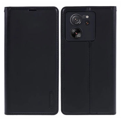 HANMAN Minuo Series For Xiaomi 13T / 13T Pro / Redmi K60 Ultra Case PU Leather Stand Magnetic Clasp Phone Cover