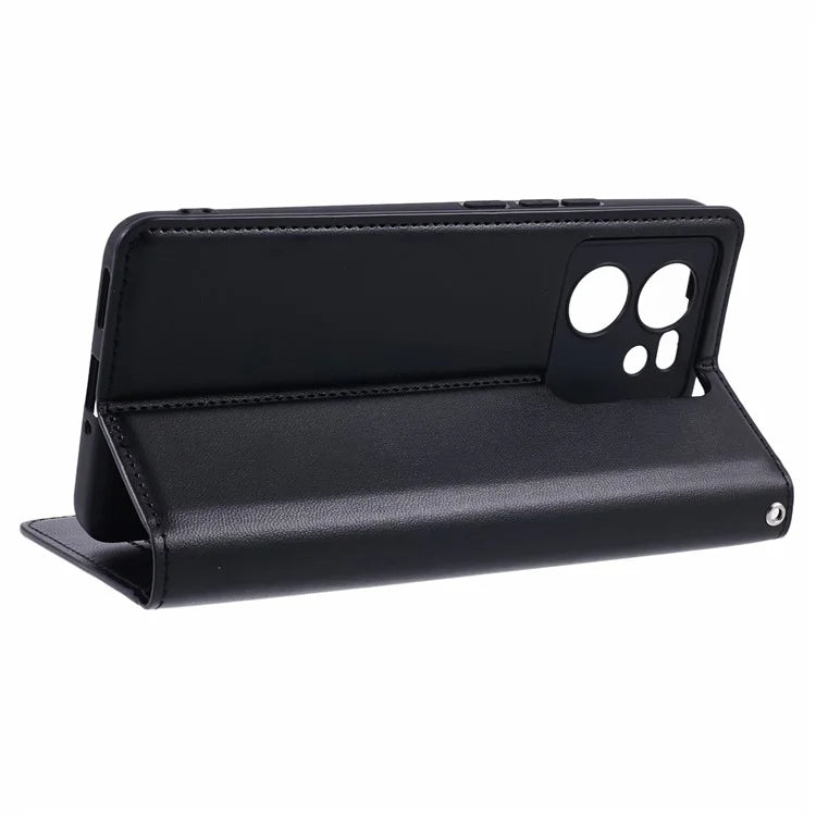 HANMAN Minuo Series For Xiaomi 13T / 13T Pro / Redmi K60 Ultra Case PU Leather Stand Magnetic Clasp Phone Cover