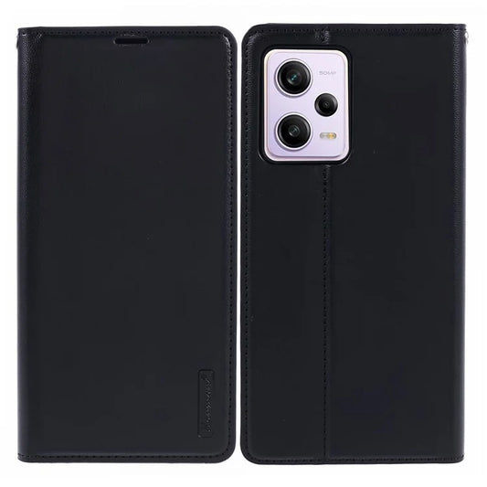 HANMAN Minuo Series For Xiaomi Redmi Note 12 Pro 5G / Note 12 Pro Speed 5G / Poco X5 Pro 5G Case PU Leather Phone Cover