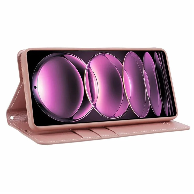 HANMAN Minuo Series For Xiaomi Redmi Note 12 Pro 5G / Note 12 Pro Speed 5G / Poco X5 Pro 5G Case PU Leather Phone Cover