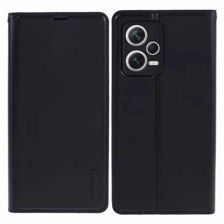 HANMAN Minuo Series For Xiaomi Redmi Note 12 Pro+ 5G Case PU Leather Wallet Phone Cover