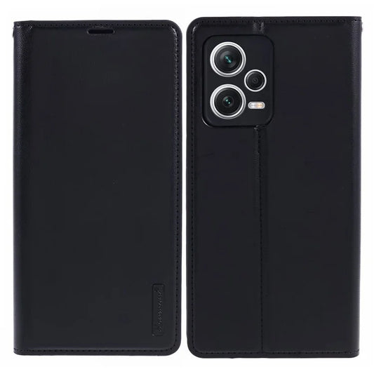 HANMAN Minuo Series For Xiaomi Redmi Note 12 Pro+ 5G Case PU Leather Wallet Phone Cover