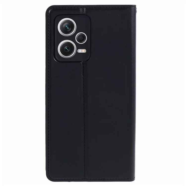 HANMAN Minuo Series For Xiaomi Redmi Note 12 Pro+ 5G Case PU Leather Wallet Phone Cover