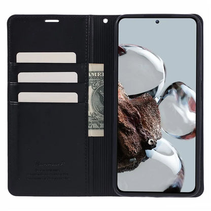 HANMAN Minuo Series For Xiaomi 12T Pro 5G / 12T 5G / Redmi K50 Ultra Case Wallet Leather Stand Phone Shell