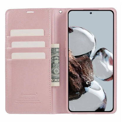 HANMAN Minuo Series For Xiaomi 12T Pro 5G / 12T 5G / Redmi K50 Ultra Case Wallet Leather Stand Phone Shell