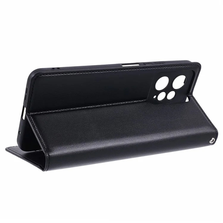 HANMAN Minuo Series For Xiaomi Redmi Note 12 4G Case PU Leather Flip Protective Cover