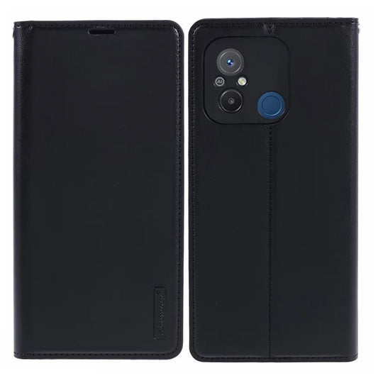 HANMAN Minuo Series For Xiaomi Redmi 12C 4G / 11A 4G / Poco C55 4G Case PU Leather Magnetic Closure Phone Cover