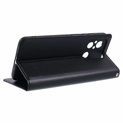 HANMAN Minuo Series For Xiaomi Redmi 12C 4G / 11A 4G / Poco C55 4G Case PU Leather Magnetic Closure Phone Cover