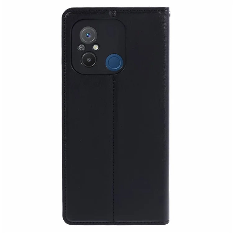 HANMAN Minuo Series For Xiaomi Redmi 12C 4G / 11A 4G / Poco C55 4G Case PU Leather Magnetic Closure Phone Cover