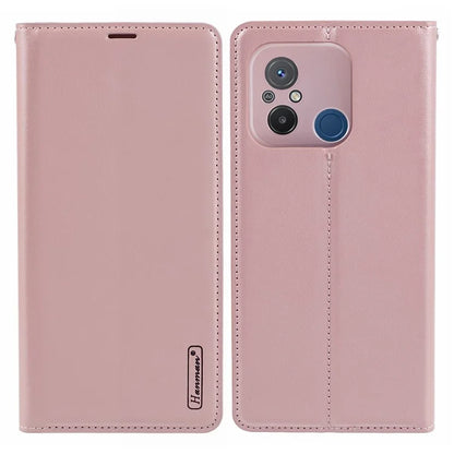 HANMAN Minuo Series For Xiaomi Redmi 12C 4G / 11A 4G / Poco C55 4G Case PU Leather Magnetic Closure Phone Cover